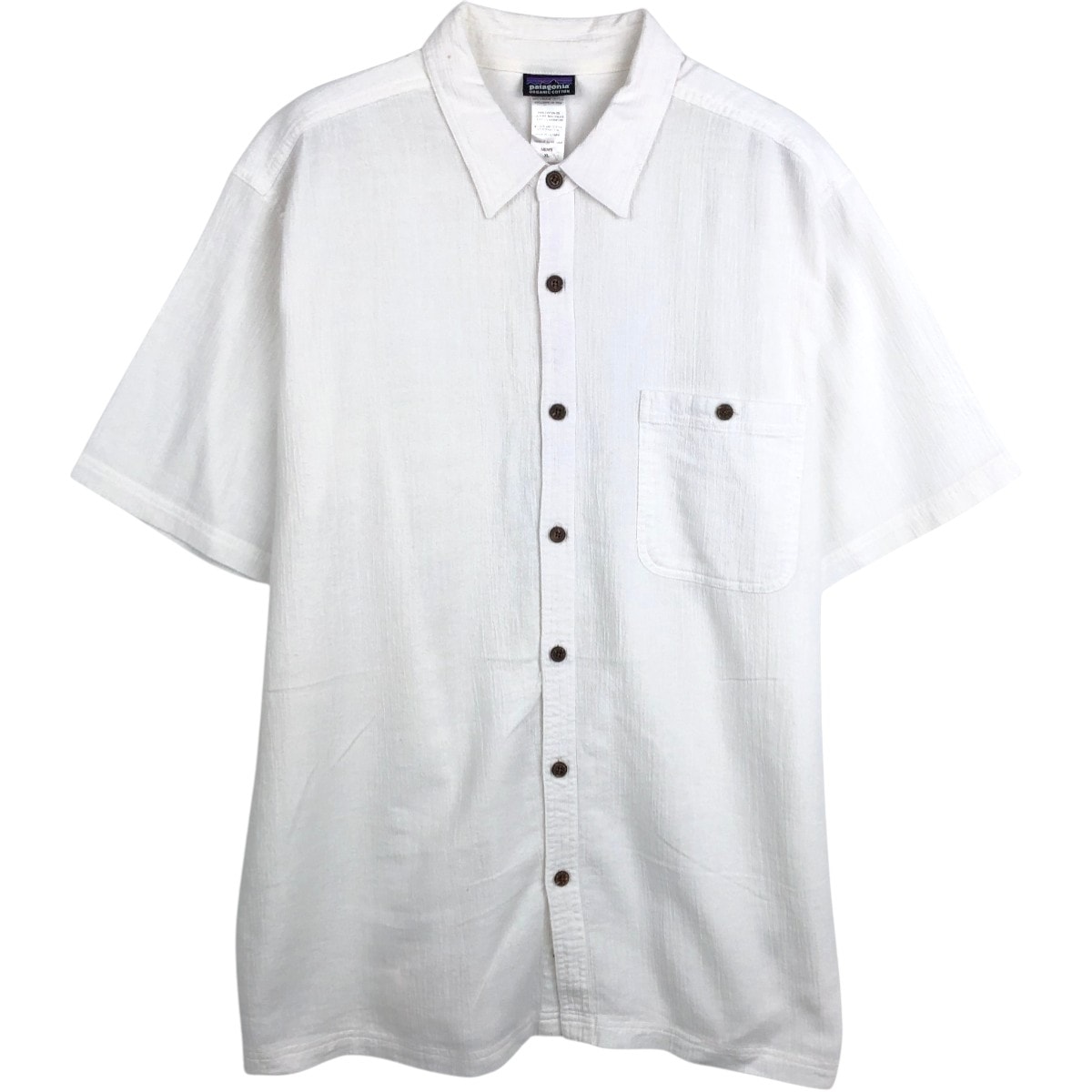 古着 パタゴニア Patagonia ORGANIC COTTON オーガニックコットン A/Cシャツ 52921SP14 楊柳クレープ 半袖 コットンシャツ ボックスシャツ メンズXL相当/eaa668123