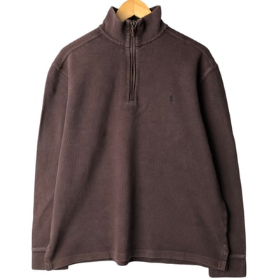 古着 ラルフローレン Ralph Lauren POLO by Ralph Lauren ハーフジップスウェットシャツ トレーナー メンズM相当/eaa590205