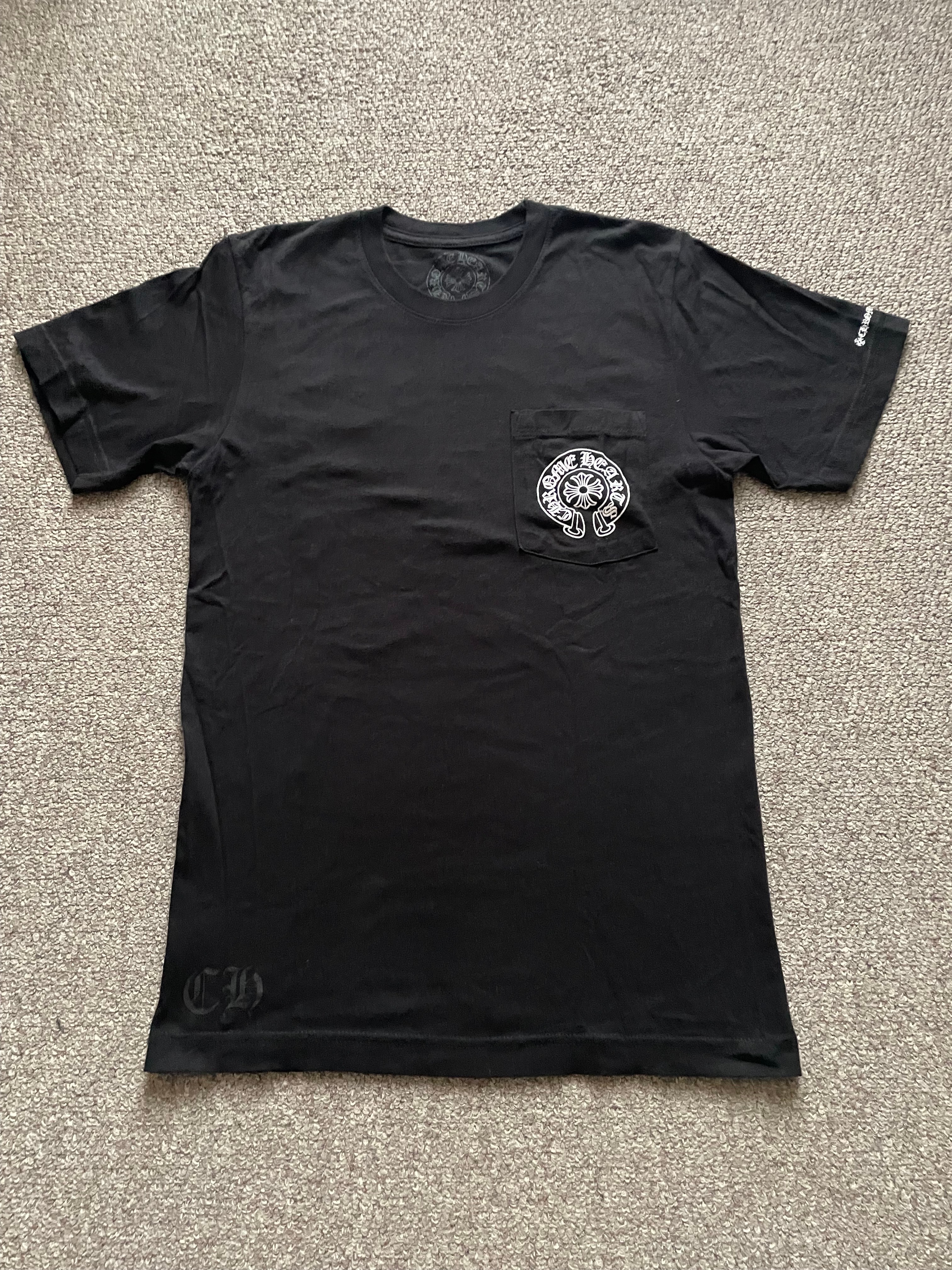 Chrome Hearts Horse Shoe Logo Pocket T-Shirt "Black"