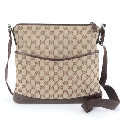 ■極美品 グッチ GGキャンバス 145857 ショルダーバッグ