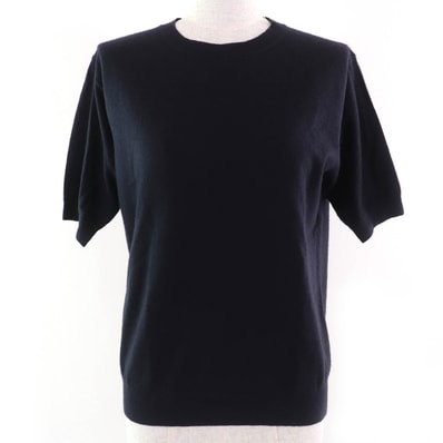 PRADA Women's Cashmere Crewneck Sweater "Navy"