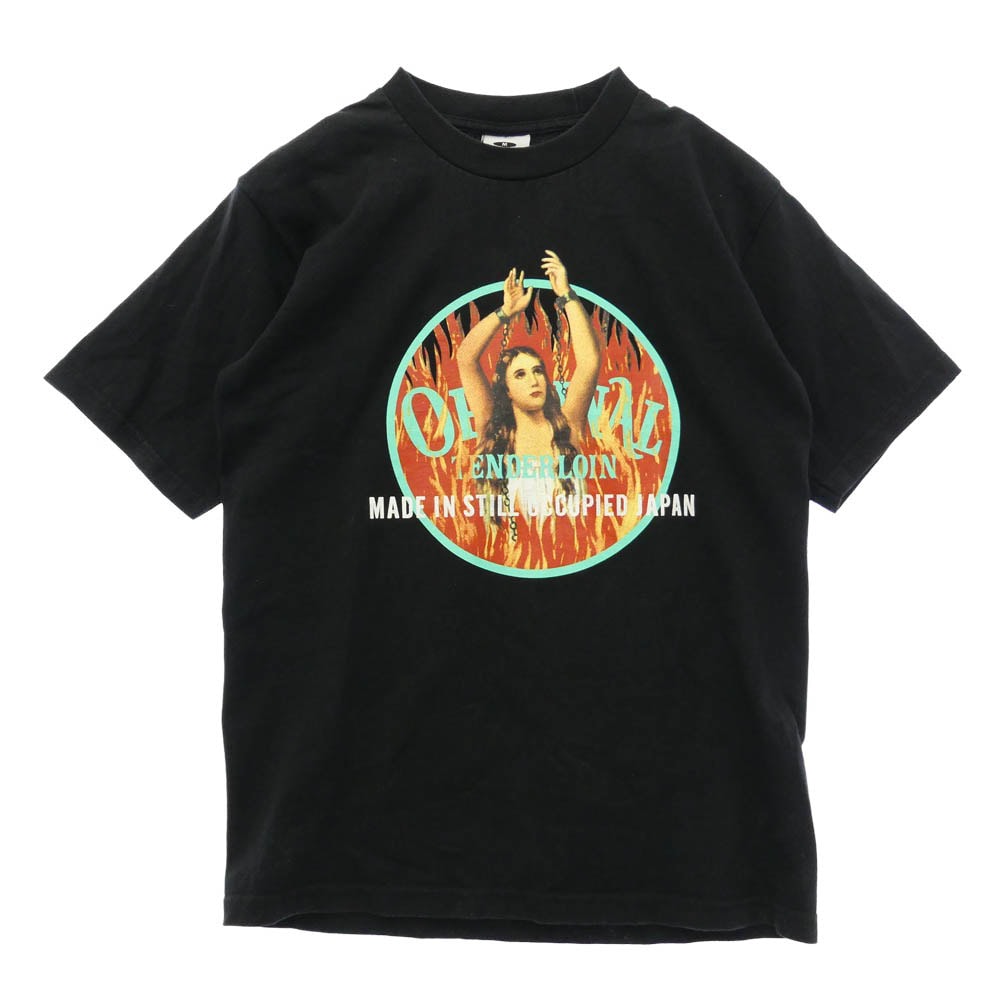 D (傷や汚れあり)】TENDERLOIN テンダーロイン 19SS × PRO CLUB T-TEE