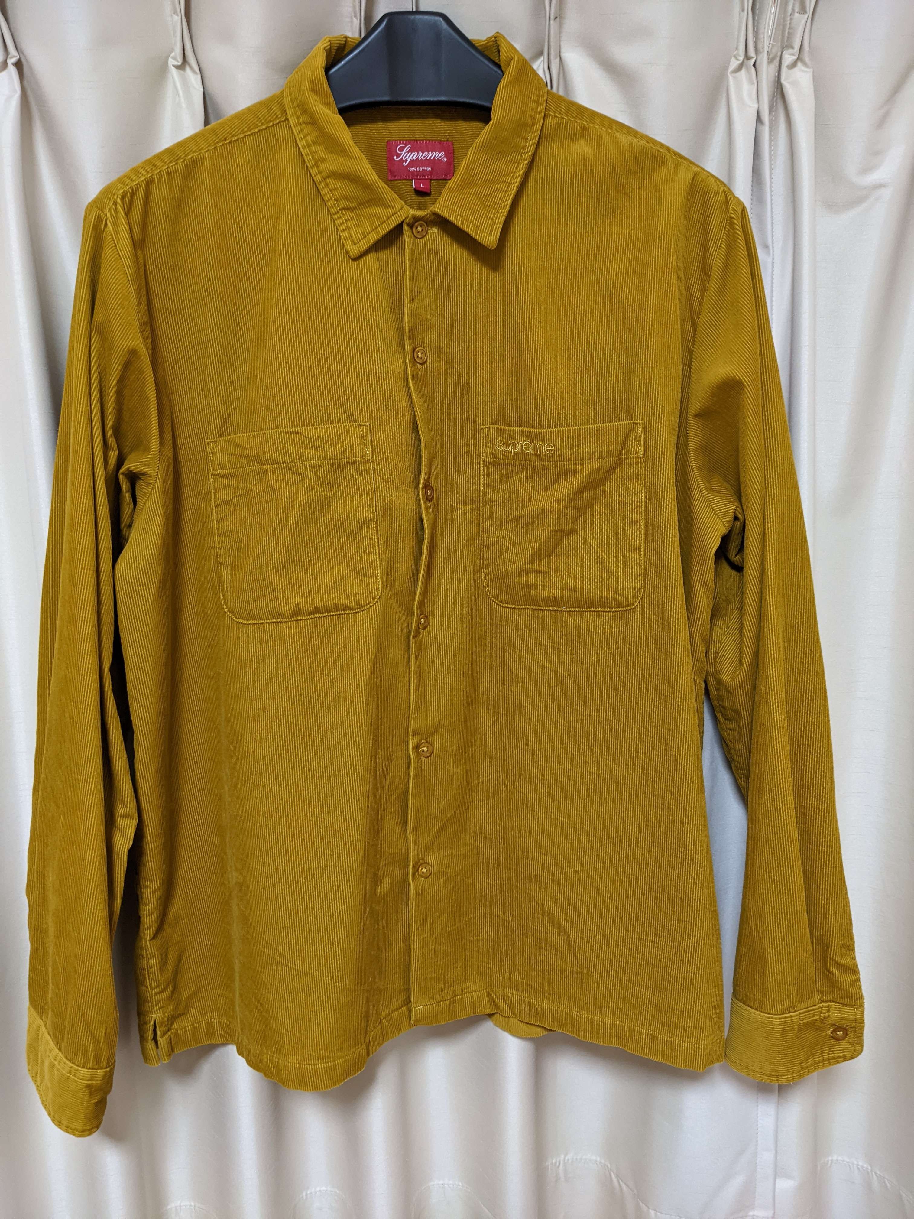 supreme corduray shirt Gold