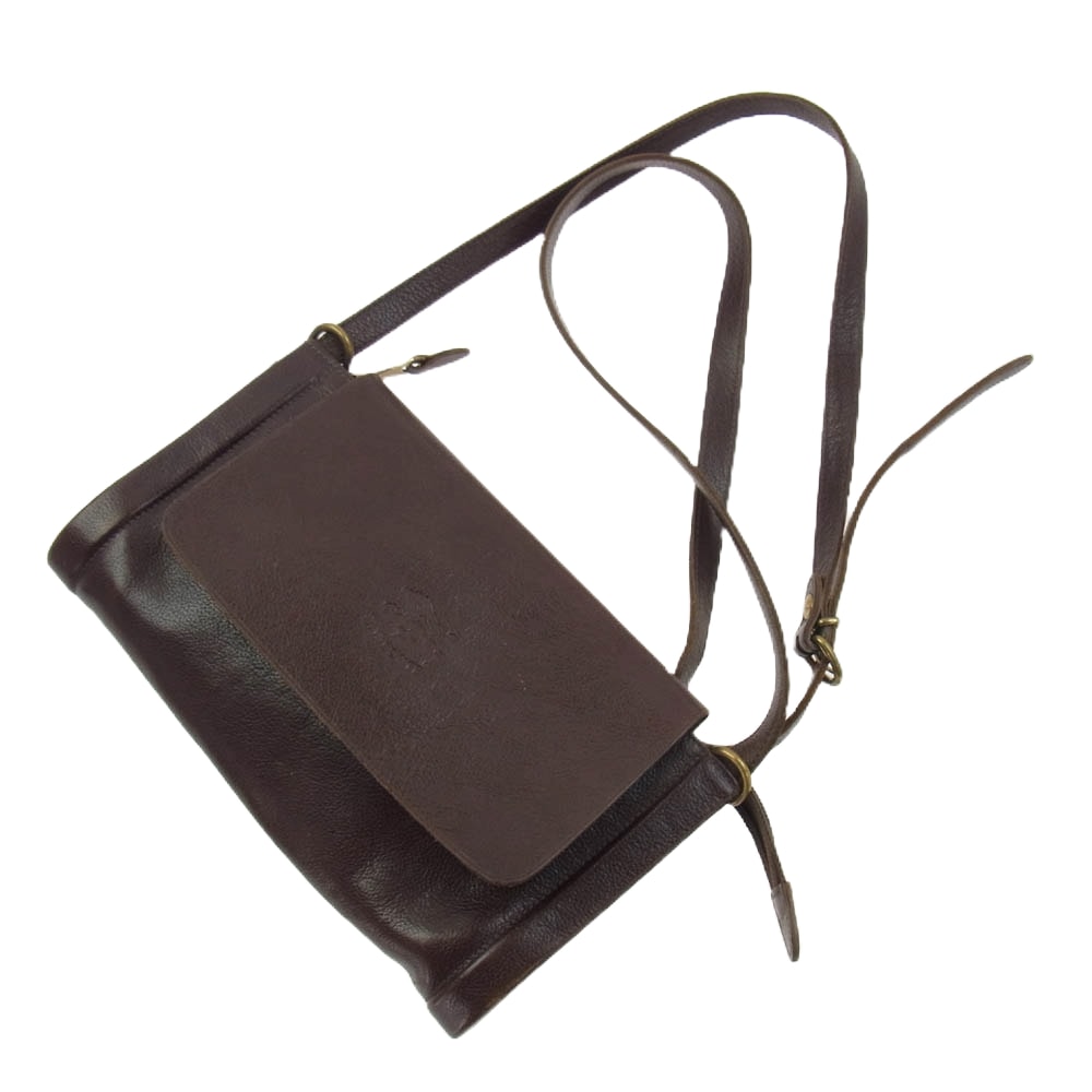 IL BISONTE イルビゾンテ その他バッグ レザー ショルダー バッグ 茶系 ブラウン系【中古】