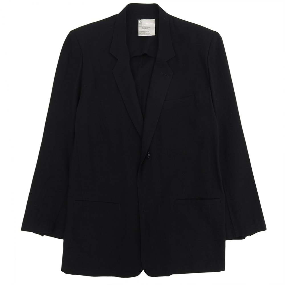 ワイズ 2Bコットンジャケット メンズ 黒 ブラック M M