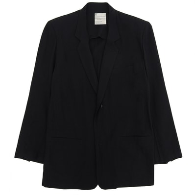 ワイズ 2Bコットンジャケット メンズ 黒 ブラック M M