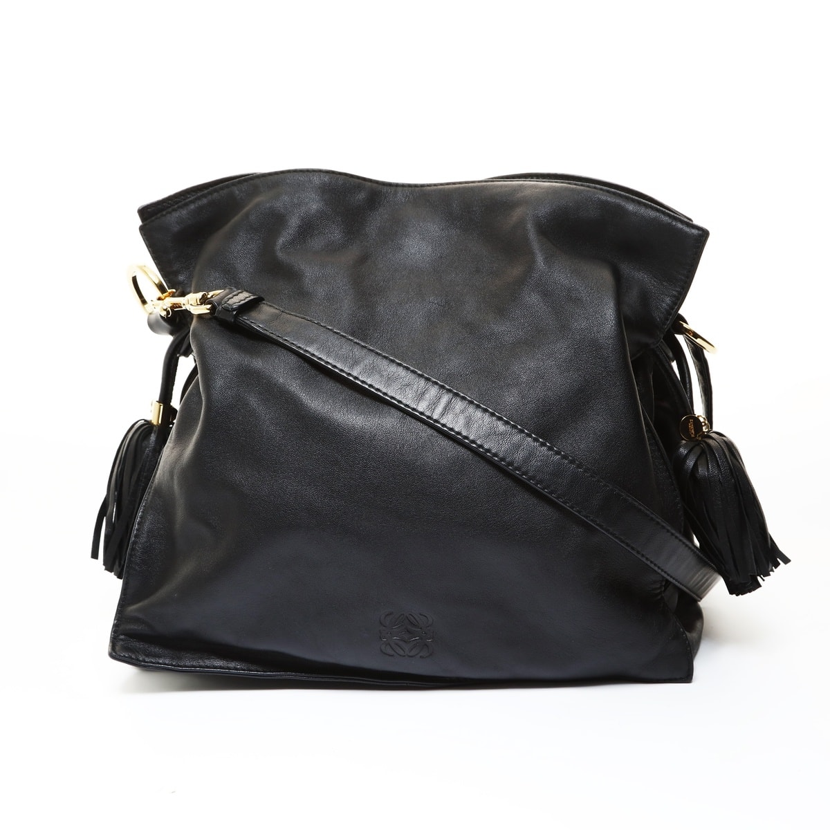 ロエベ LOEWE アナグラム フラメンコ タッセル ショルダーバッグ【中古】