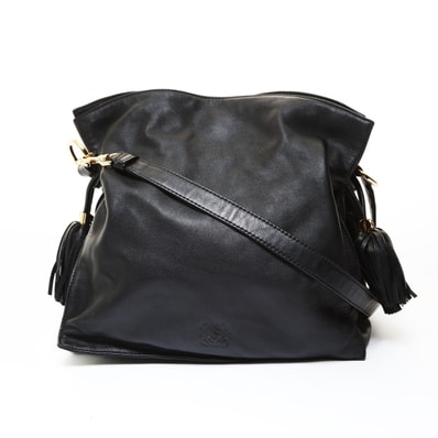 ロエベ LOEWE アナグラム フラメンコ タッセル ショルダーバッグ【中古】