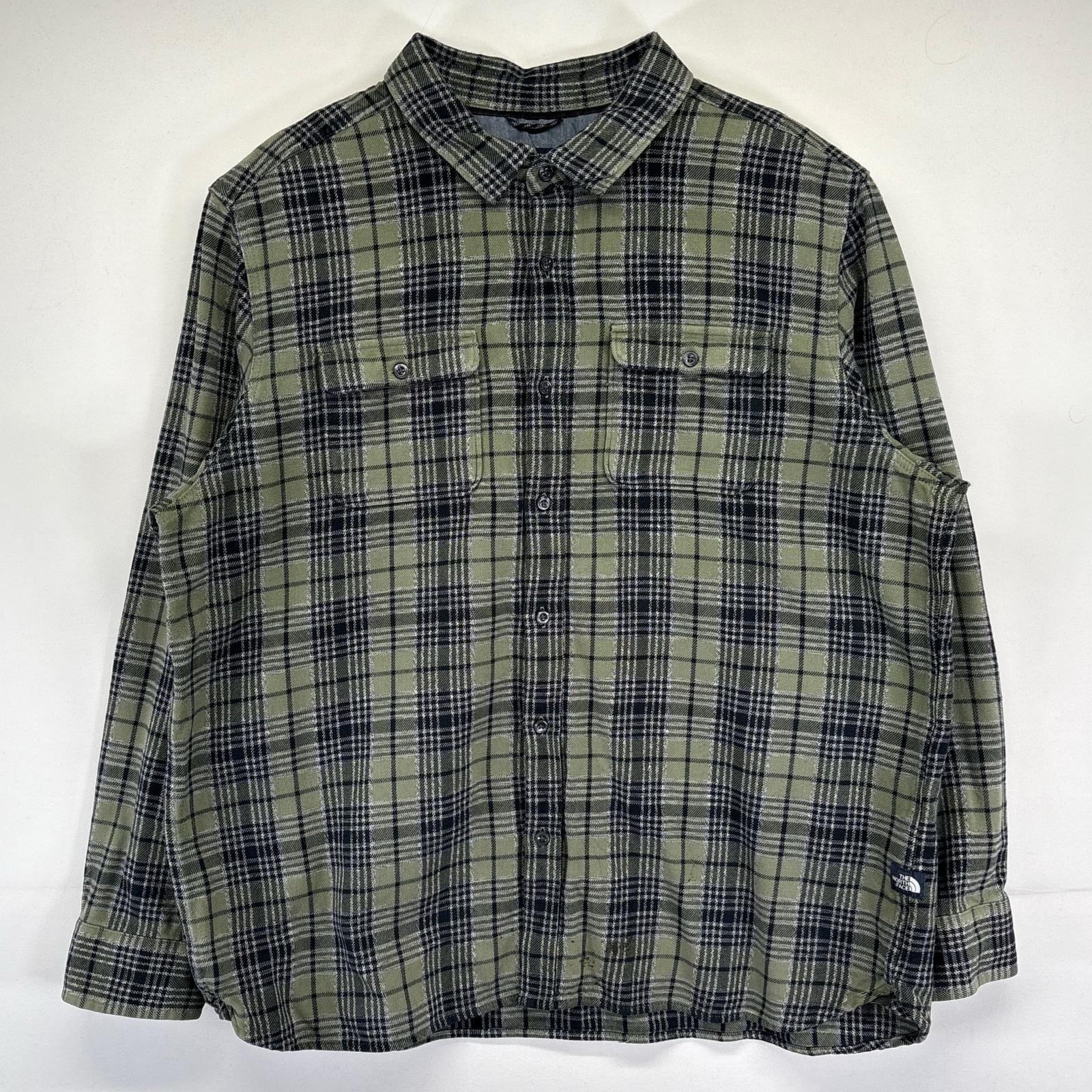古着 ザ・ノースフェイス THE NORTH FACE 長袖シャツ 大きいサイズ ネルシャツ チェック柄 胸ポケット 2XL マルチカラー メンズ