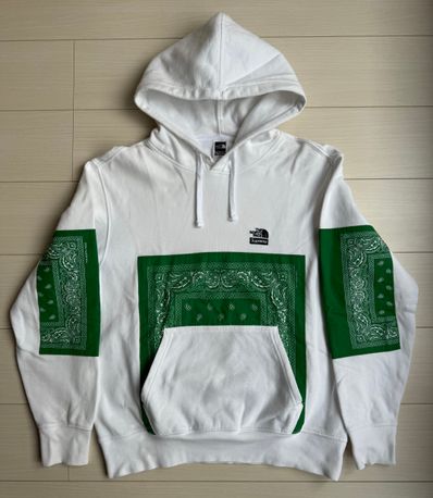 Supreme x The North Face Bandana Hooded Sweatshirt "White"
