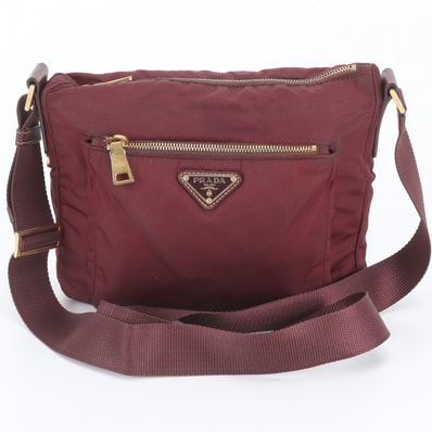 ■美品 プラダ テスート ナイロントライアングルロゴショルダーバッグ