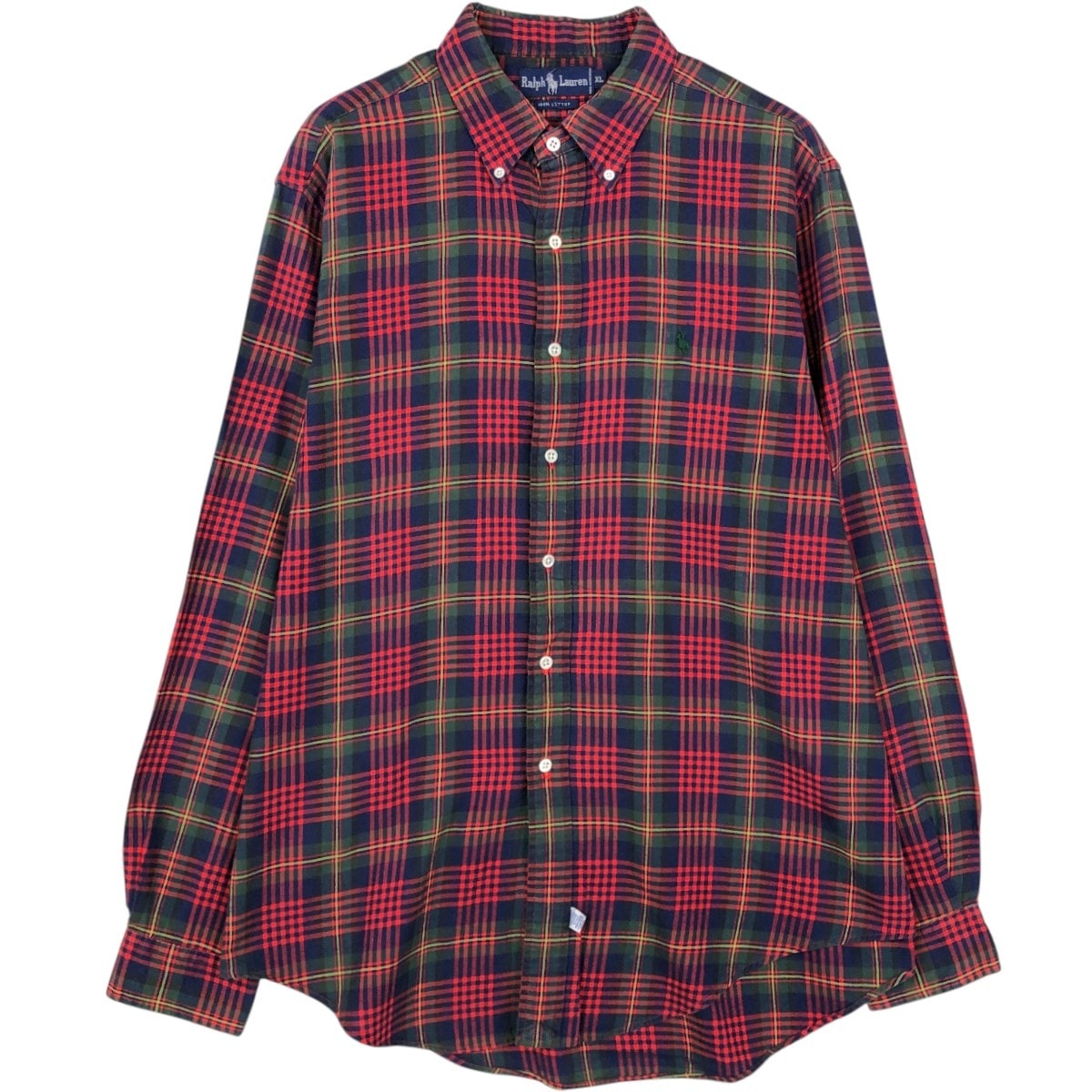 古着 ラルフローレン Ralph Lauren 長袖 ボタンダウンチェックシャツ メンズXL相当/eaa676582