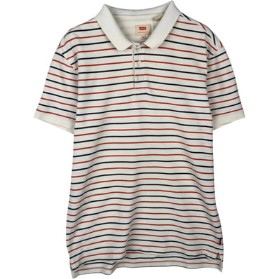 古着 リーバイス Levi's 半袖 ボーダー ポロシャツ メンズM相当/eaa644206