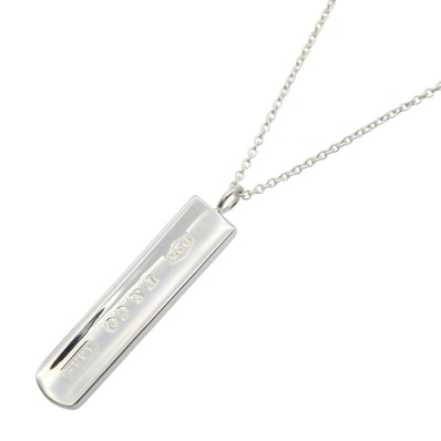 ティファニー TIFFANY&CO 1837 バー ネックレス ネックレス ジュエリー シルバー925 メンズ レディース シルバー系 【中古】