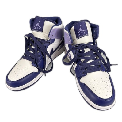 未使用品 NIKE ナイキ エアジョーダン1ミッド DQ8426-515-25-A スニーカー レザー/ラバー パープル ユニセックス 25 40 7 スカイJパープル【古着】【中古】