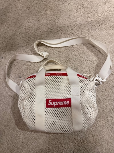 Supreme Mesh Mini Duffle Bag "White" (23SS)