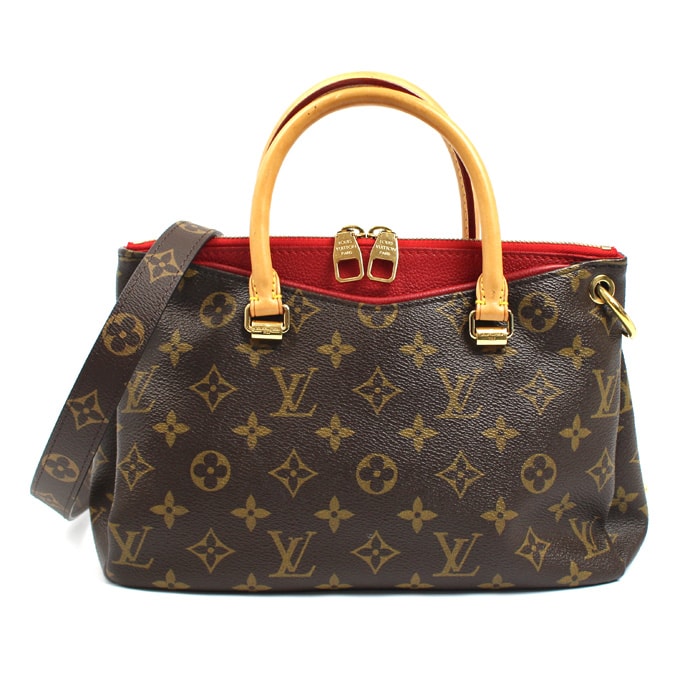 LOUIS VUITTON ルイ・ヴィトン パラス BB ショルダーバッグ モノグラム ブラウン レッド M41241 SN0165 レディース【中古】