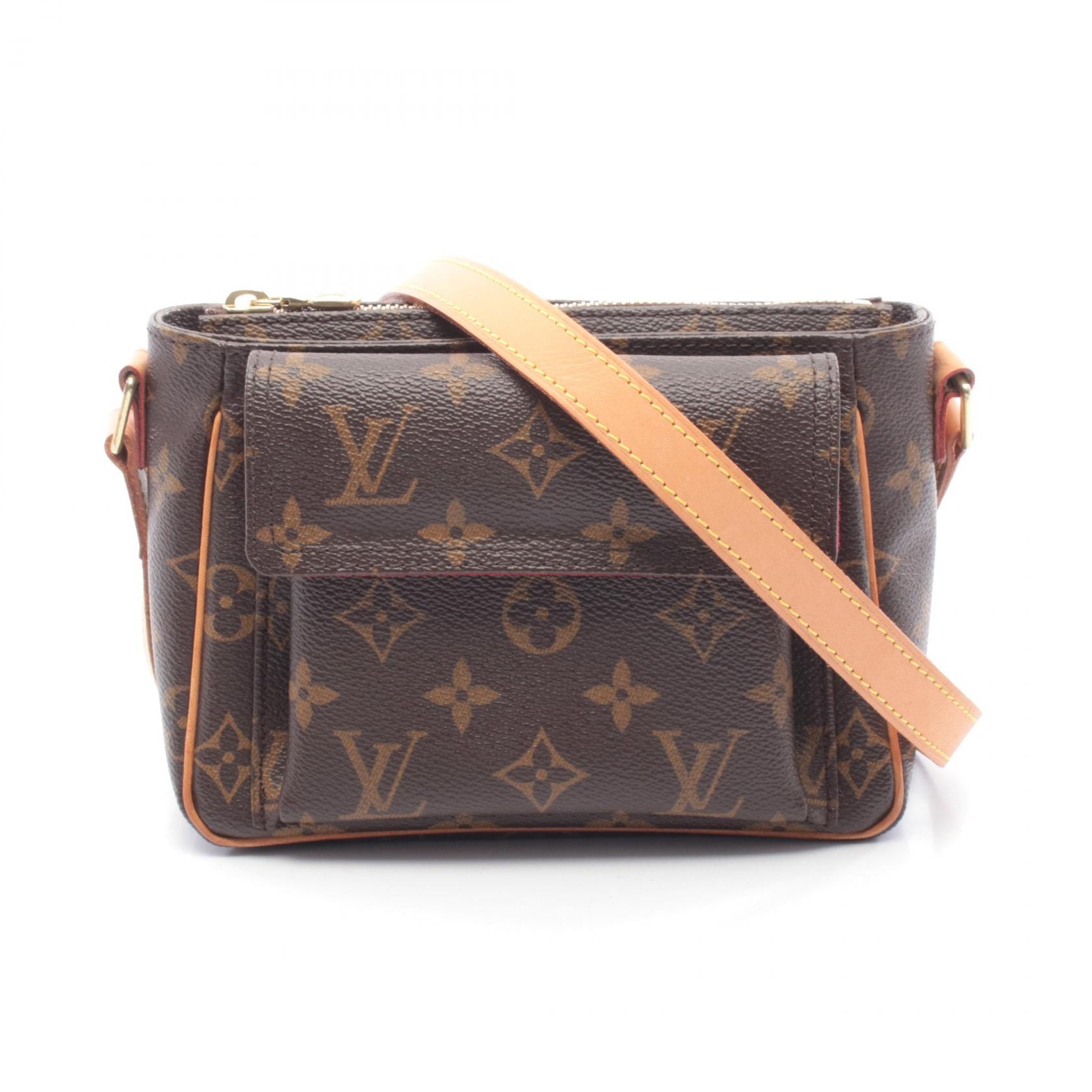ルイ・ヴィトン LOUIS VUITTON ヴィバシテPM ショルダーバッグ バッグ PVCコーティングキャンバス レザー モノグラム レディース ブラウン系 M51165 【中古】