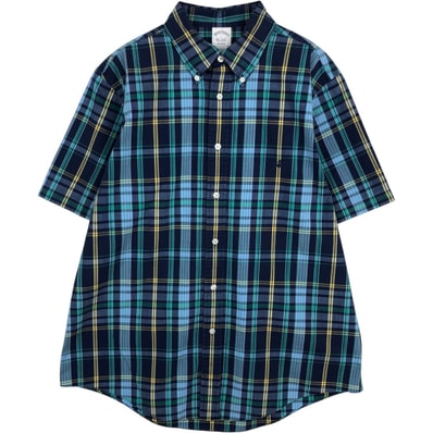 古着 ブルックスブラザーズ Brooks Brothers Est.1818 REGENT マドラスチェック 長袖 ボタンダウンチェックシャツ メンズL相当/eaa623273