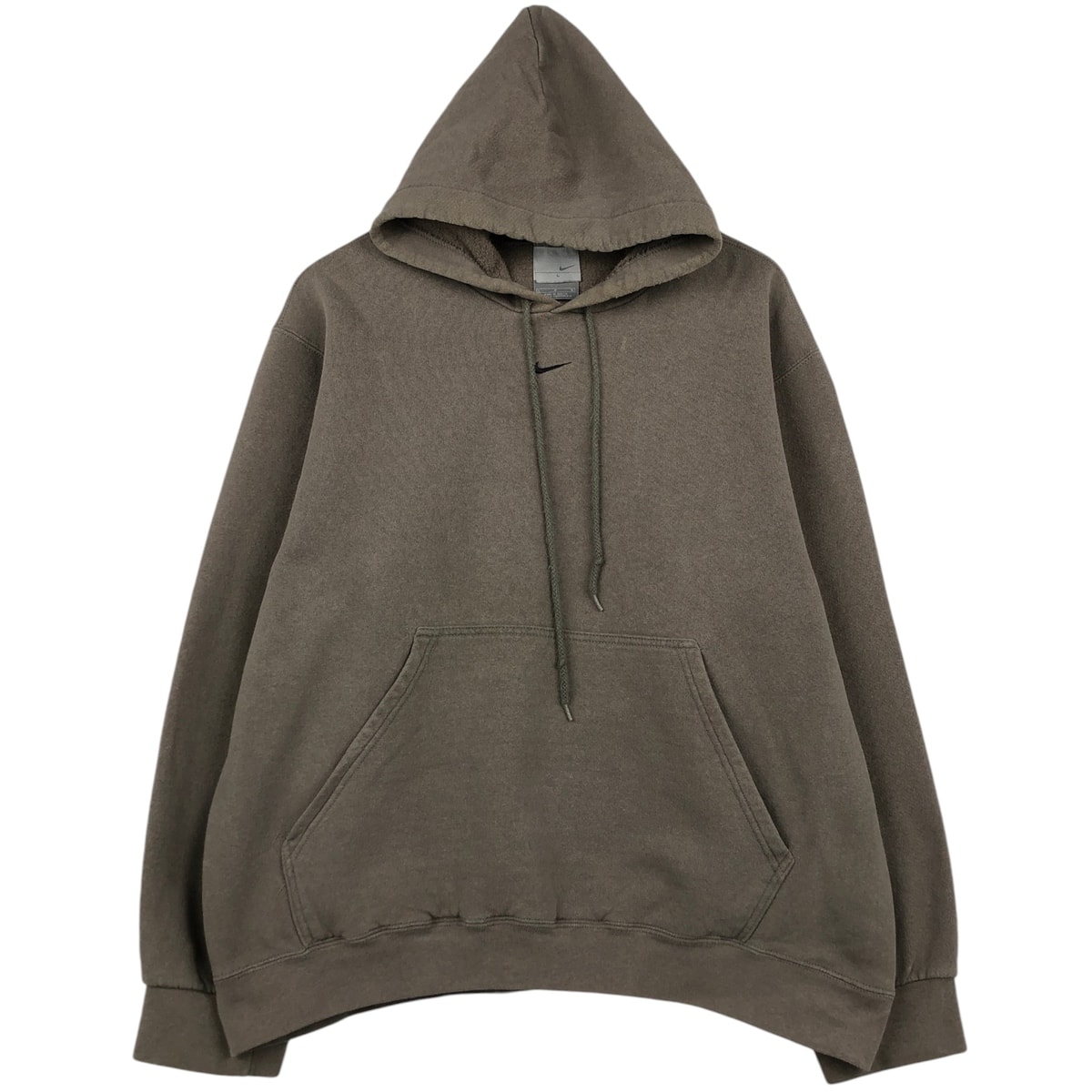 古着 00年代 ナイキ NIKE センターロゴ スウェットプルオーバーパーカー メンズL相当/eaa624048