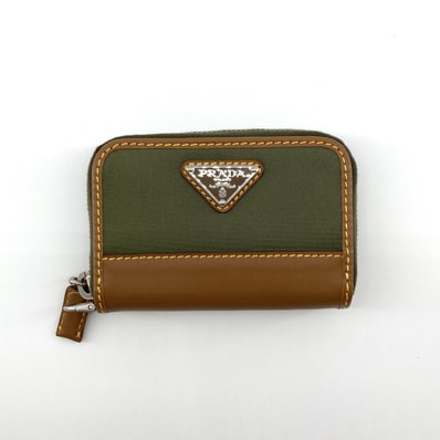 PRADA(プラダ) E-NYLON サフィアーノレザー 2MR039 コインケース ブラック