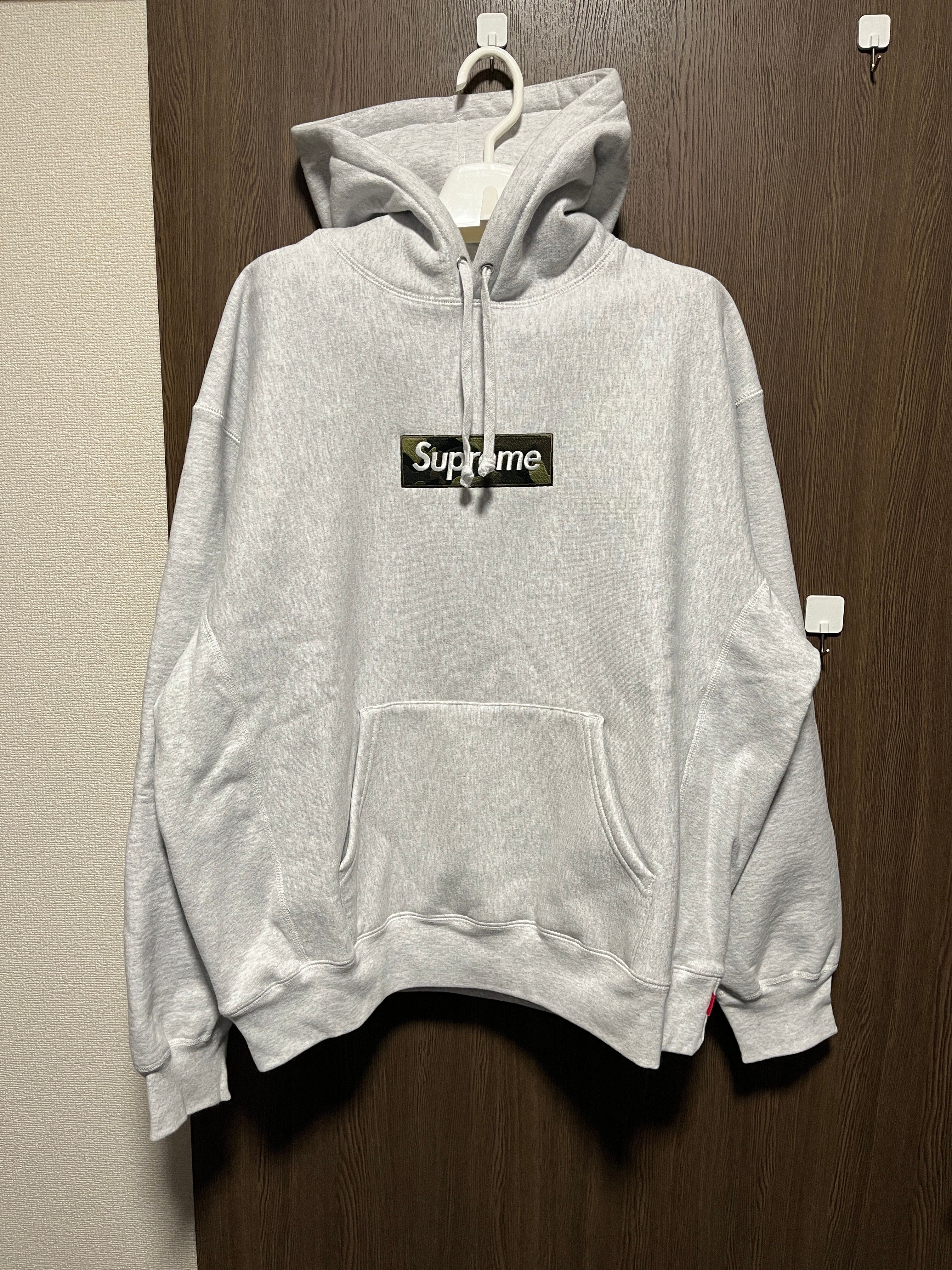 Supreme Box Logo Hooded Sweatshirt "Ash Grey" (23FW)