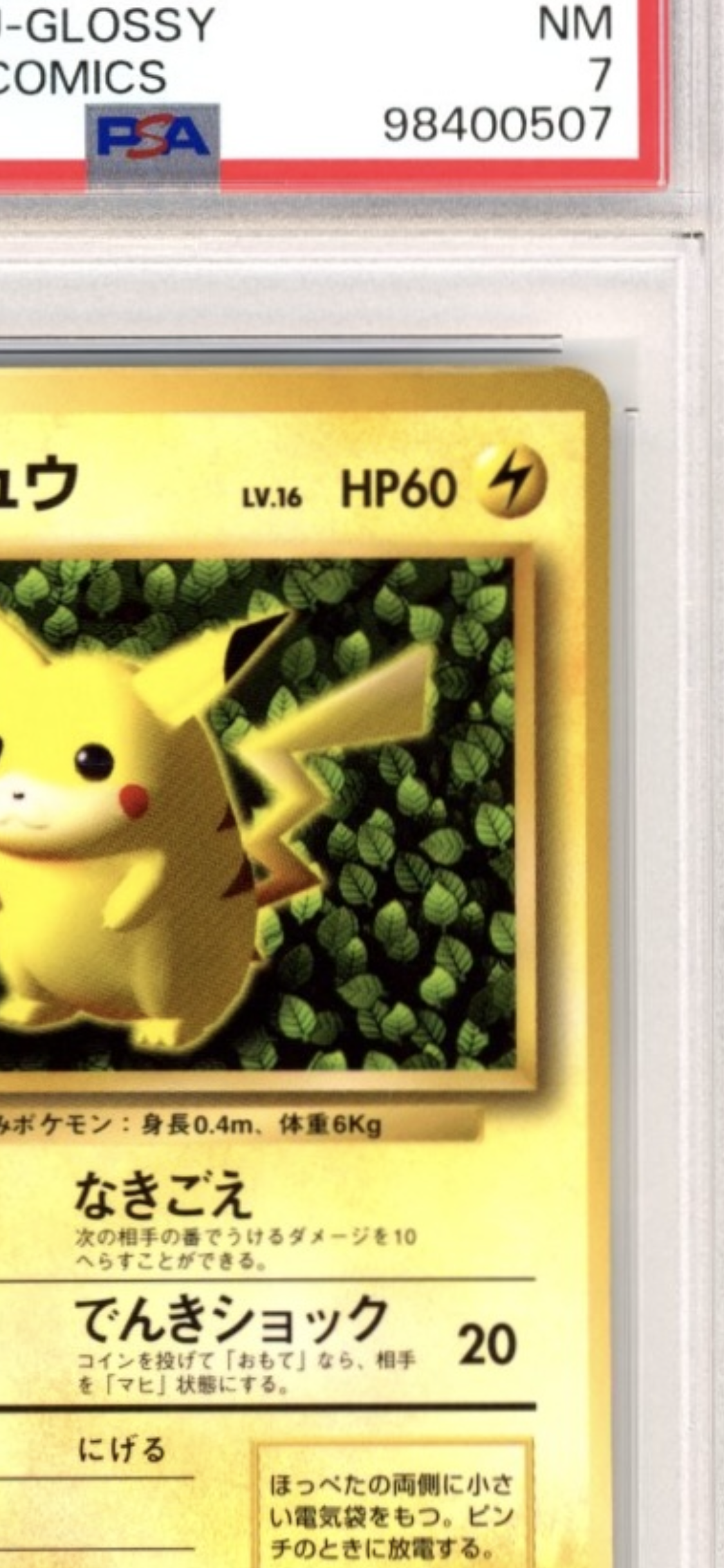 PSA 8 or under]Pikachu P : Old Back (※ Glossy) [PMCG-P No.025
