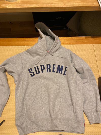 Supreme Pearl Logo Hooded Sweatshirt "Grey"