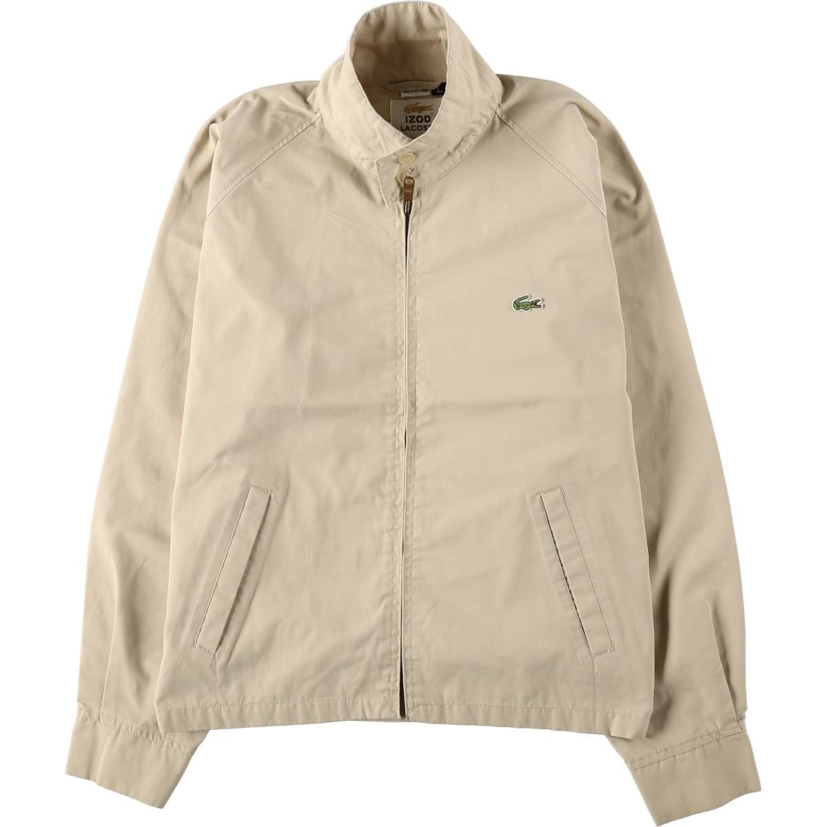 古着 80~90年代 ラコステ LACOSTE IZOD ハリントンジャケット スイングトップ メンズL相当/eaa664568