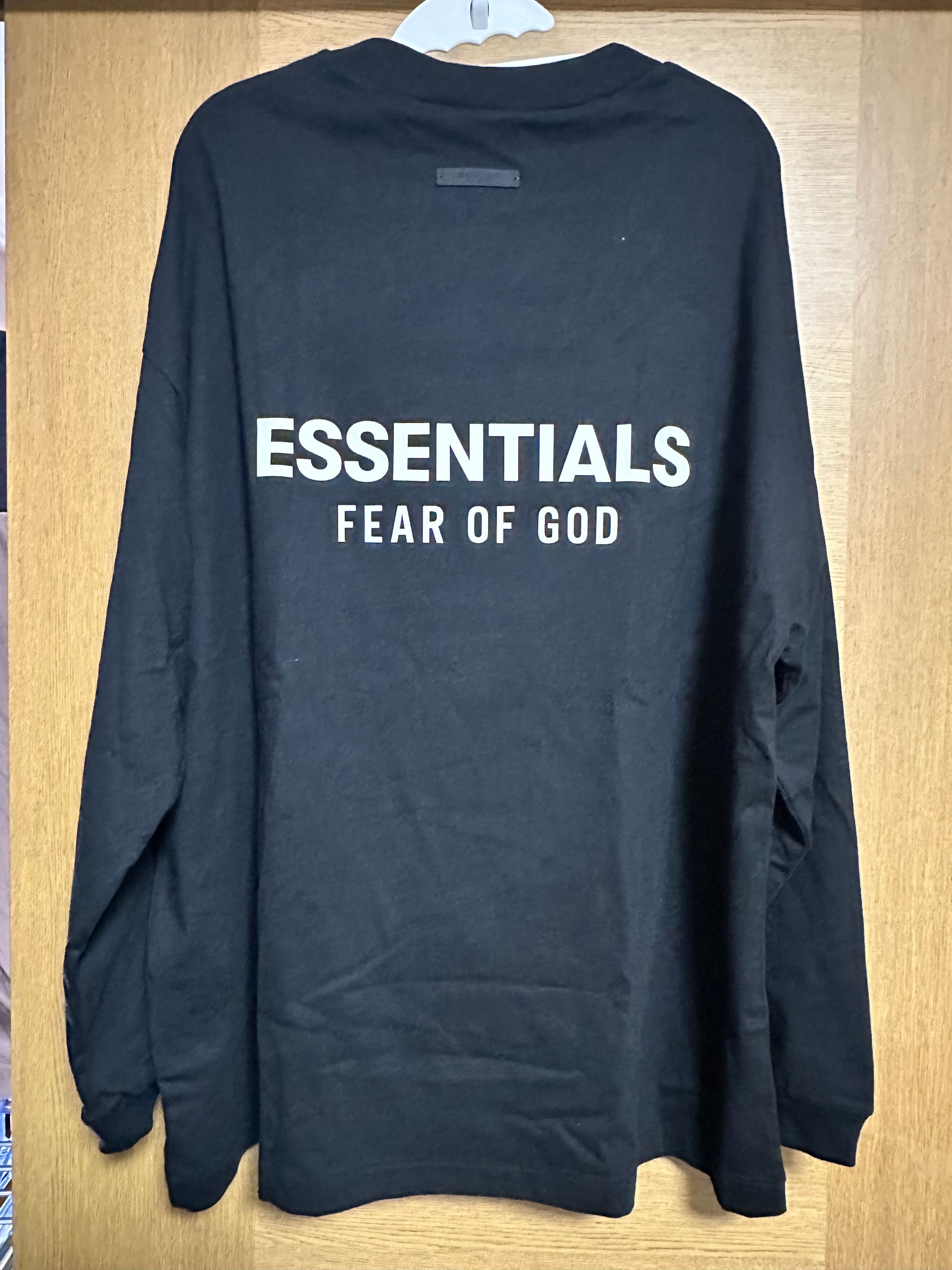 FEAR OF GOD Essentials Jersey Long Sleeve T-Shirt "Black"