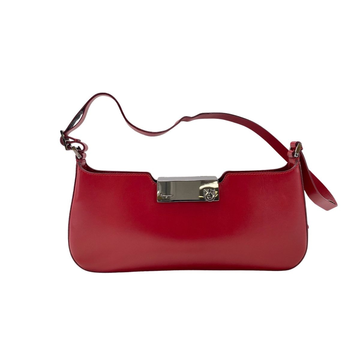 フェラガモ FERRAGAMO ショルダーバッグ レザー【中古】