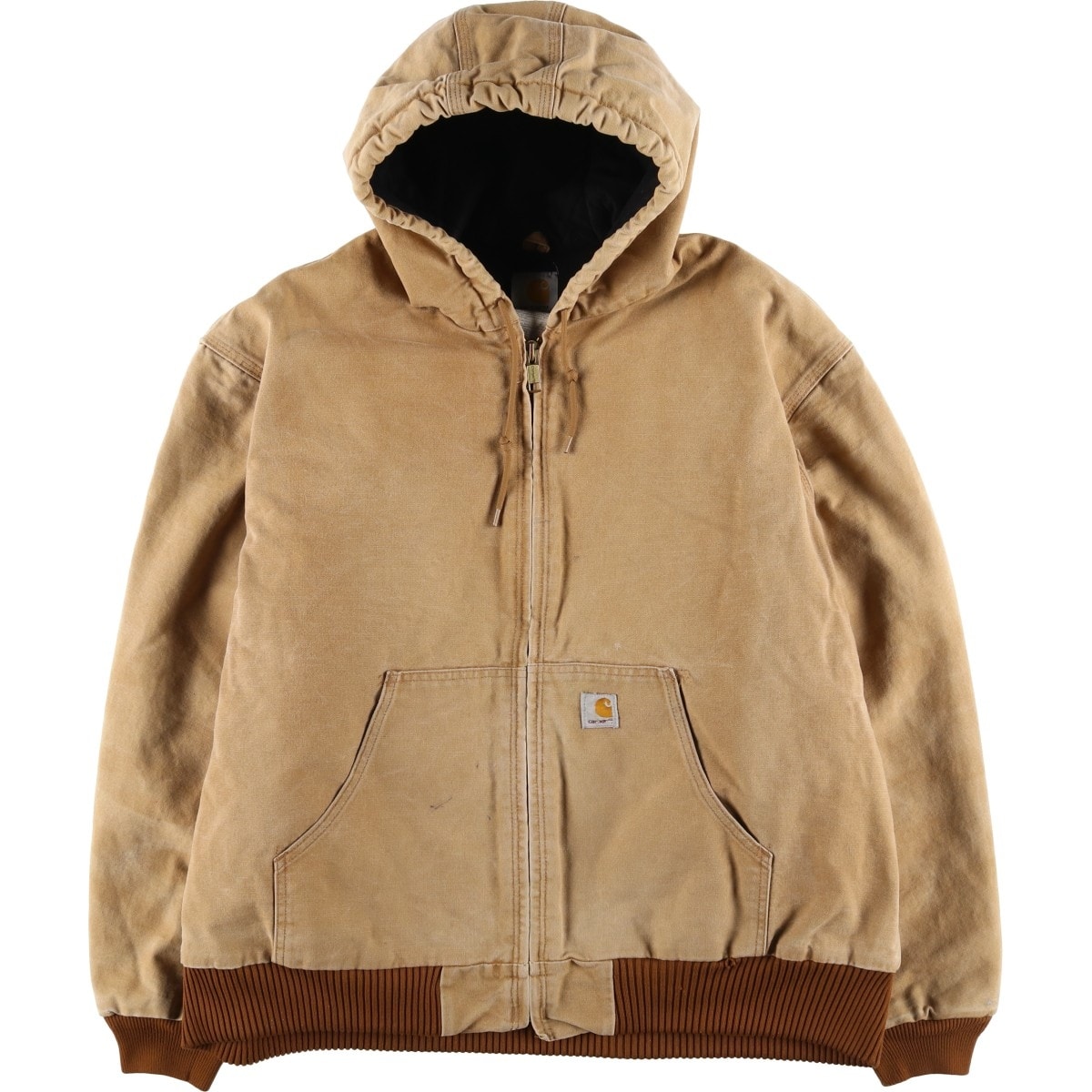 古着 カーハート Carhartt アクティブジャケット 中綿入り ダックフルジップパーカー メンズXXL相当/eaa626249