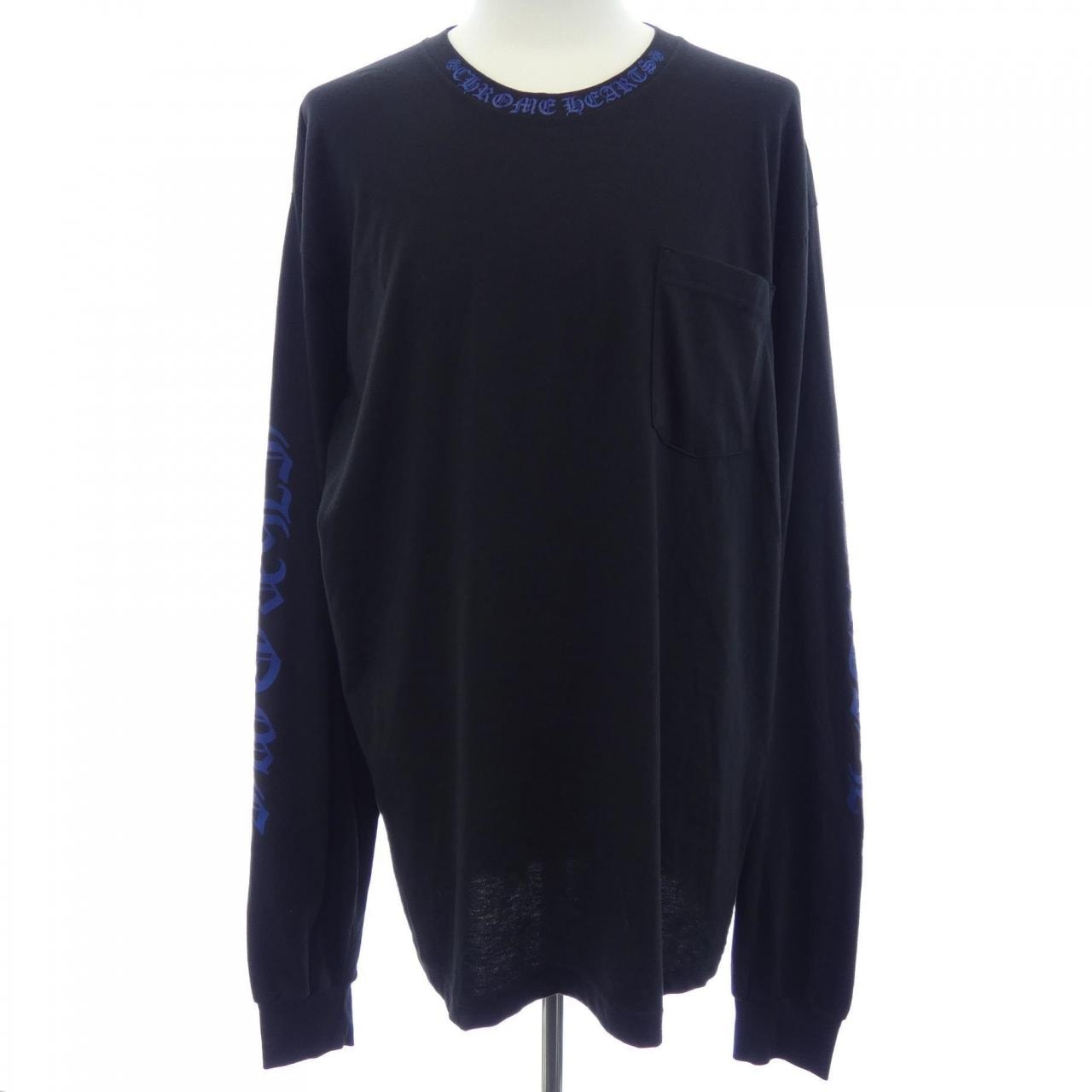 Chrome Hearts Neck Logo Pocket L/S Tee "Black/Blue"
