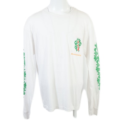 Chrome Hearts Los Angeles Exclusive Dagger Print L/S Cut Sewn "White/Green"
