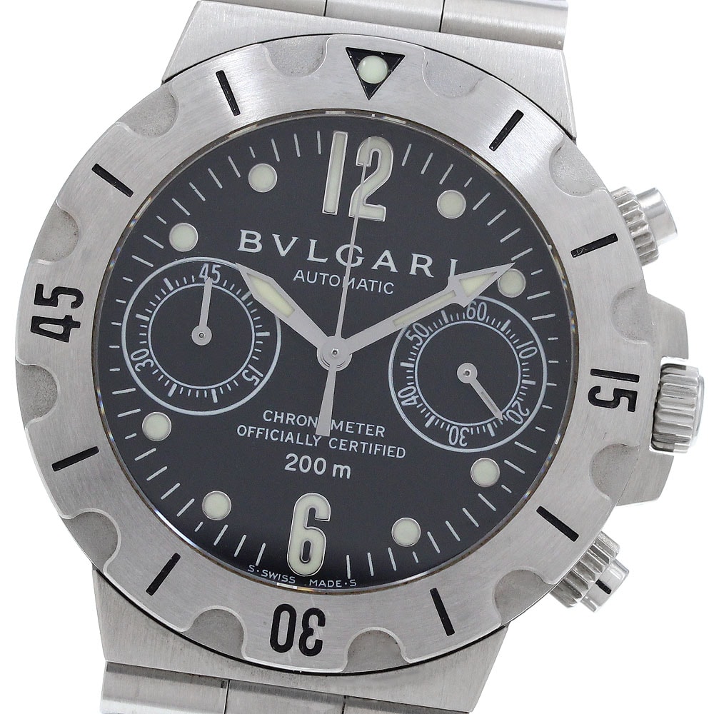 ブルガリ ディアゴノ スクーバ SCB38S メンズ 【中古】