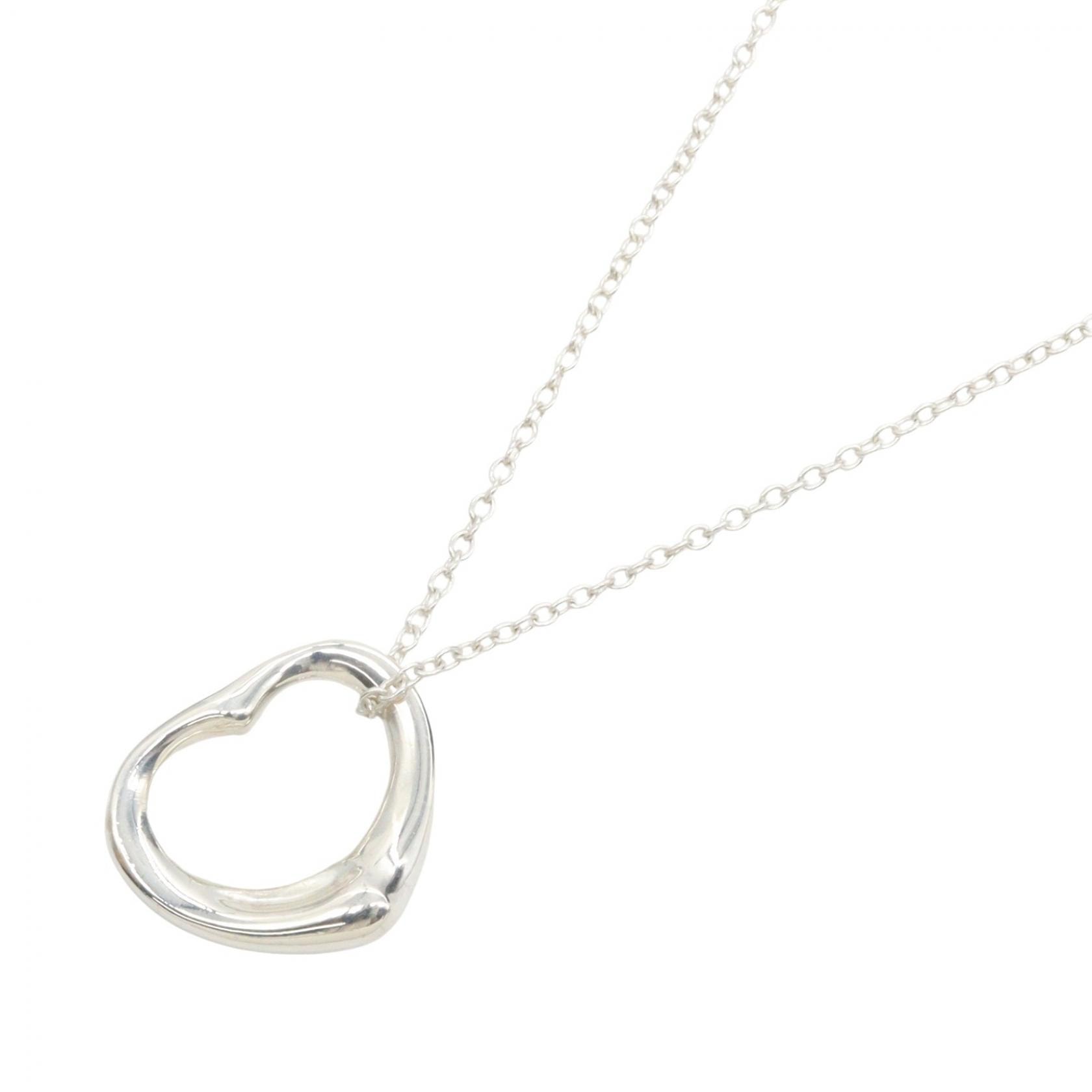 ティファニー TIFFANY&CO オープンハート ネックレス ネックレス ジュエリー シルバー925 レディース シルバー系 【中古】