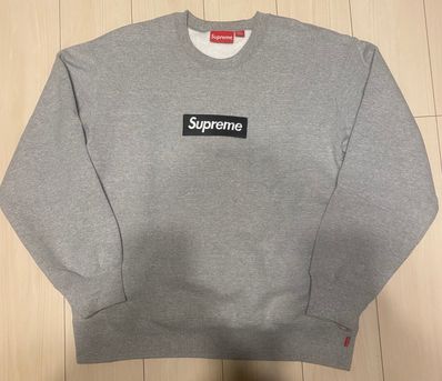Supreme Box Logo Crewneck "Heather Grey" (22FW)