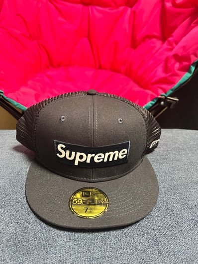Supreme Box Logo Mesh Back New Era "Navy" (23SS)