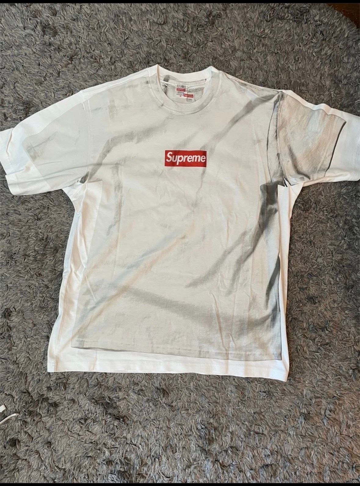 Supreme x MM6 Maison Margiela Box Logo Tee "White"