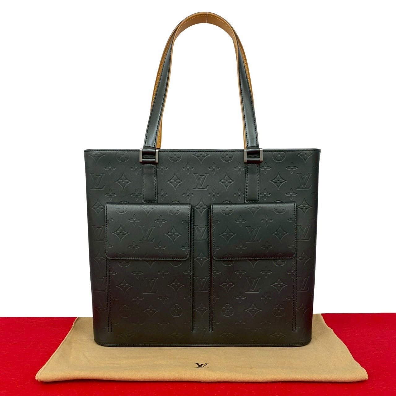 LOUIS VUITTON ルイヴィトン ウィルウッド モノグラムマット レザー トートバッグ ブラック
 33056