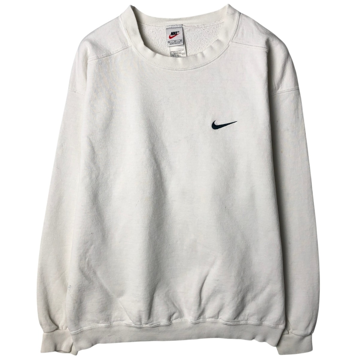 古着 90年代 ナイキ NIKE ワンポイントロゴスウェットシャツ トレーナー USA製 メンズM相当 ヴィンテージ/eaa635074