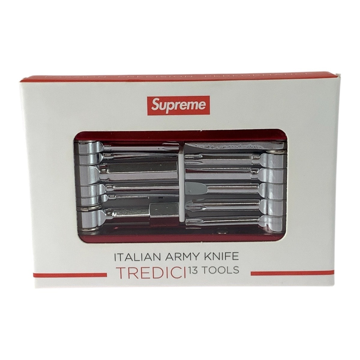 新品未使用 Supreme シュプリーム Supreme×Silca Bike Tool レッド ホワイト シルバー金具 スチール その他工具 604445 【中古】