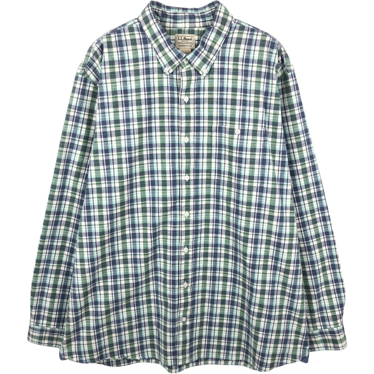 古着 90~00年代 エルエルビーン L.L.Bean 長袖 ボタンダウンチェックシャツ メンズXL相当 ヴィンテージ/eaa662583