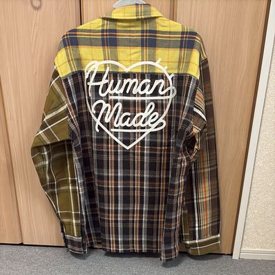 HUMAN MADE Crazy Check L/S Shirt "Yellow"