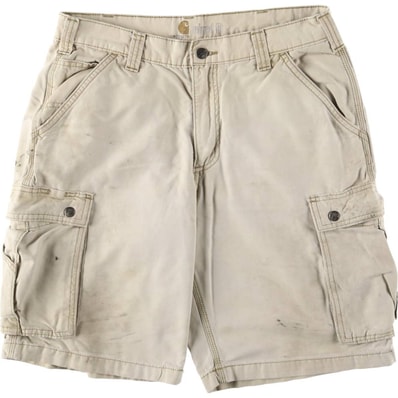 古着 カーハート Carhartt RELAXED FIT ペイント ダック カーゴショーツ ハーフパンツ メンズw34相当/eaa583931