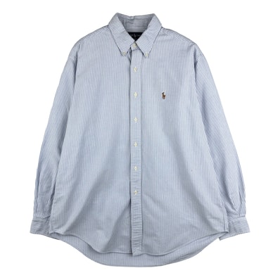 古着 ラルフローレン Ralph Lauren YARMOUTH 長袖 ボタンダウンストライプシャツ メンズL相当/eaa609698