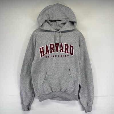 古着 チャンピオン Champion パーカー プルオーバー カレッジロゴ フーディ スウェット S グレー系 メンズ