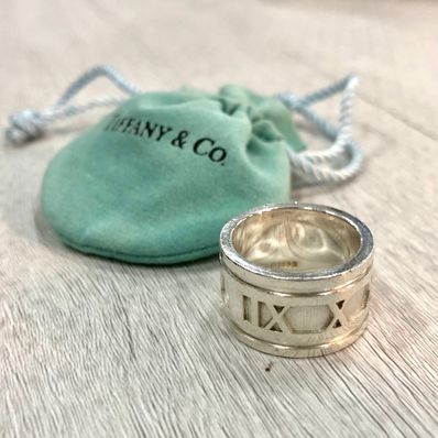 Tiffany & Co. Atlas Wide Ring SV925 "Silver"