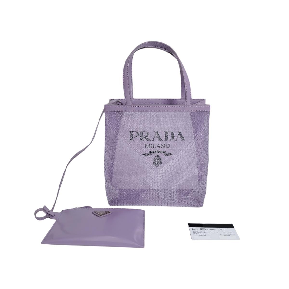 プラダ PRADA リリウム 1BG417 RETE PAILLETTES トートバッグ