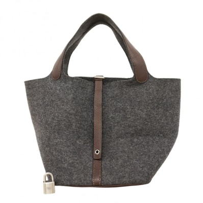 ★最終価格★SALE【6db1187】エルメス ハンドバッグ ピコタンロックMM フェルト スイフト テール シルバー金具 Z刻印【中古】レディース